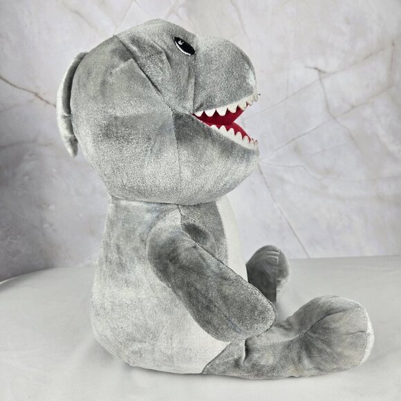 Build A Bear Toothy Shark Plush Stuffed Animal Gray White Child Safe Eyes - Picture 5 of 13